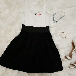 Black and white dress